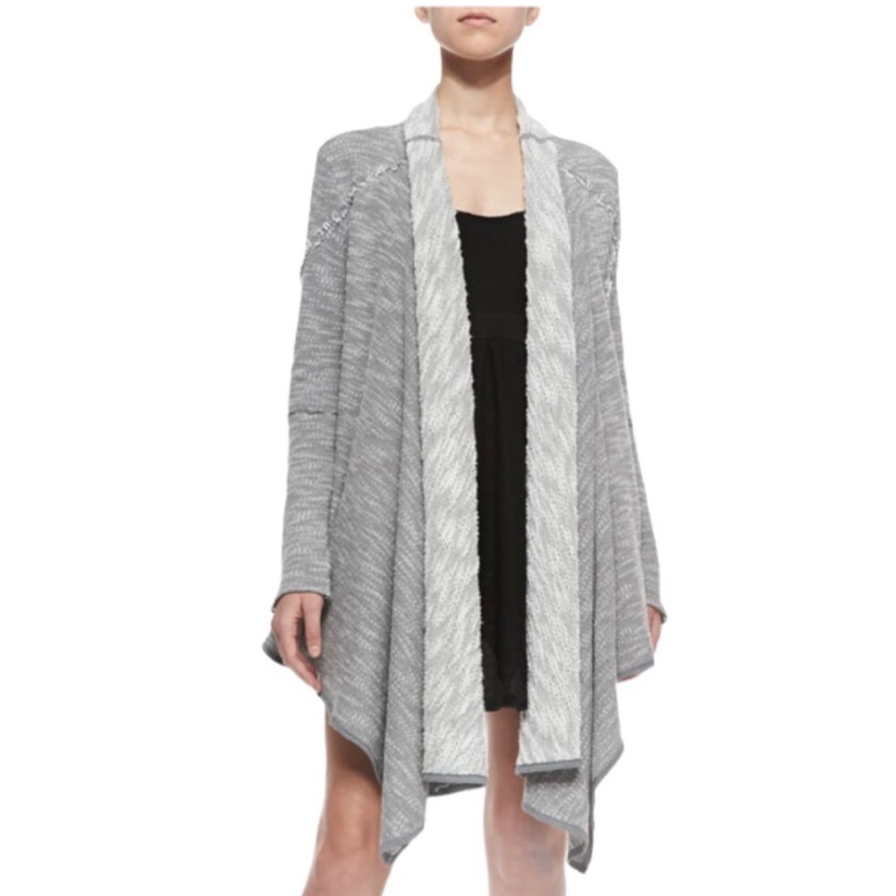 Free People In The Loop Long Open-Front Cardigan Sweater Loose Fit Size Medium